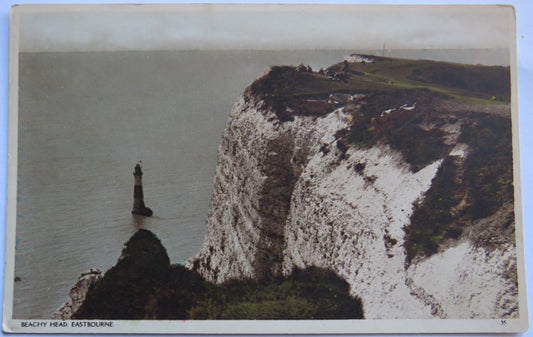Vintage Postcard of Beachy Head, Eastbourne