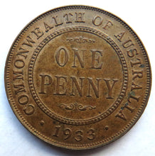 Load image into Gallery viewer, 1933 King George V Australia One Penny Coin In Higher Grade
