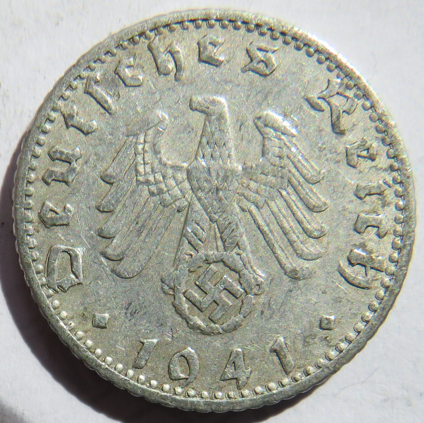 1941-A Germany 50 Reichspfennig Coin