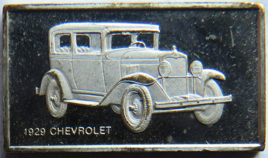 Small Sterling Silver Ingot Classic Cars 1929 Chevrolet By John Pinches