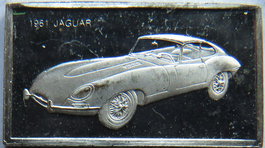 Small Sterling Silver Ingot Classic Cars 1961 Jaguar By John Pinches