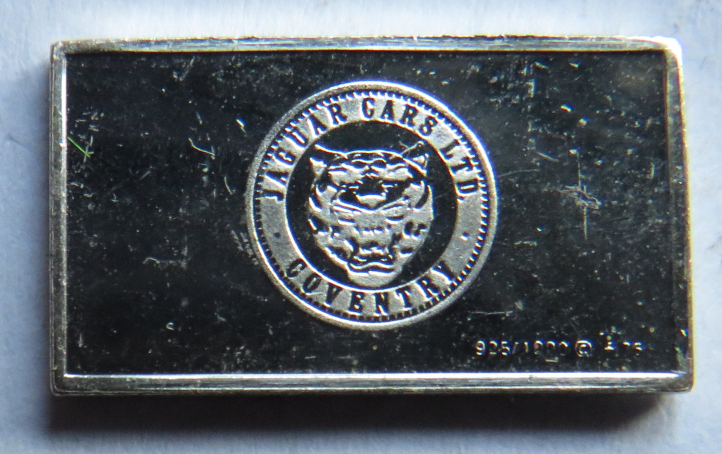 Small Sterling Silver Ingot Classic Cars 1961 Jaguar By John Pinches