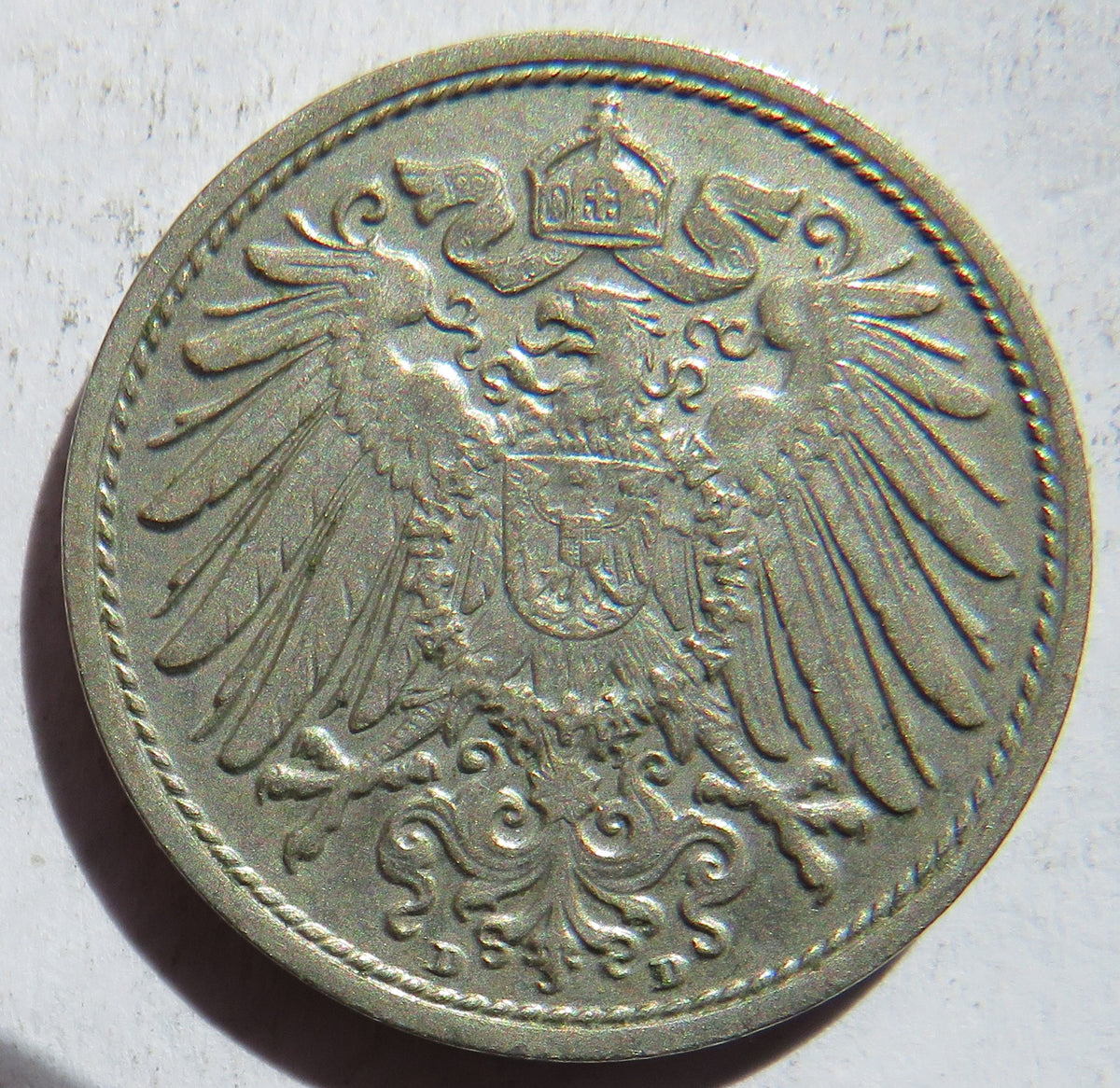 1900-D Germany 10 Pfennig Coin image 3