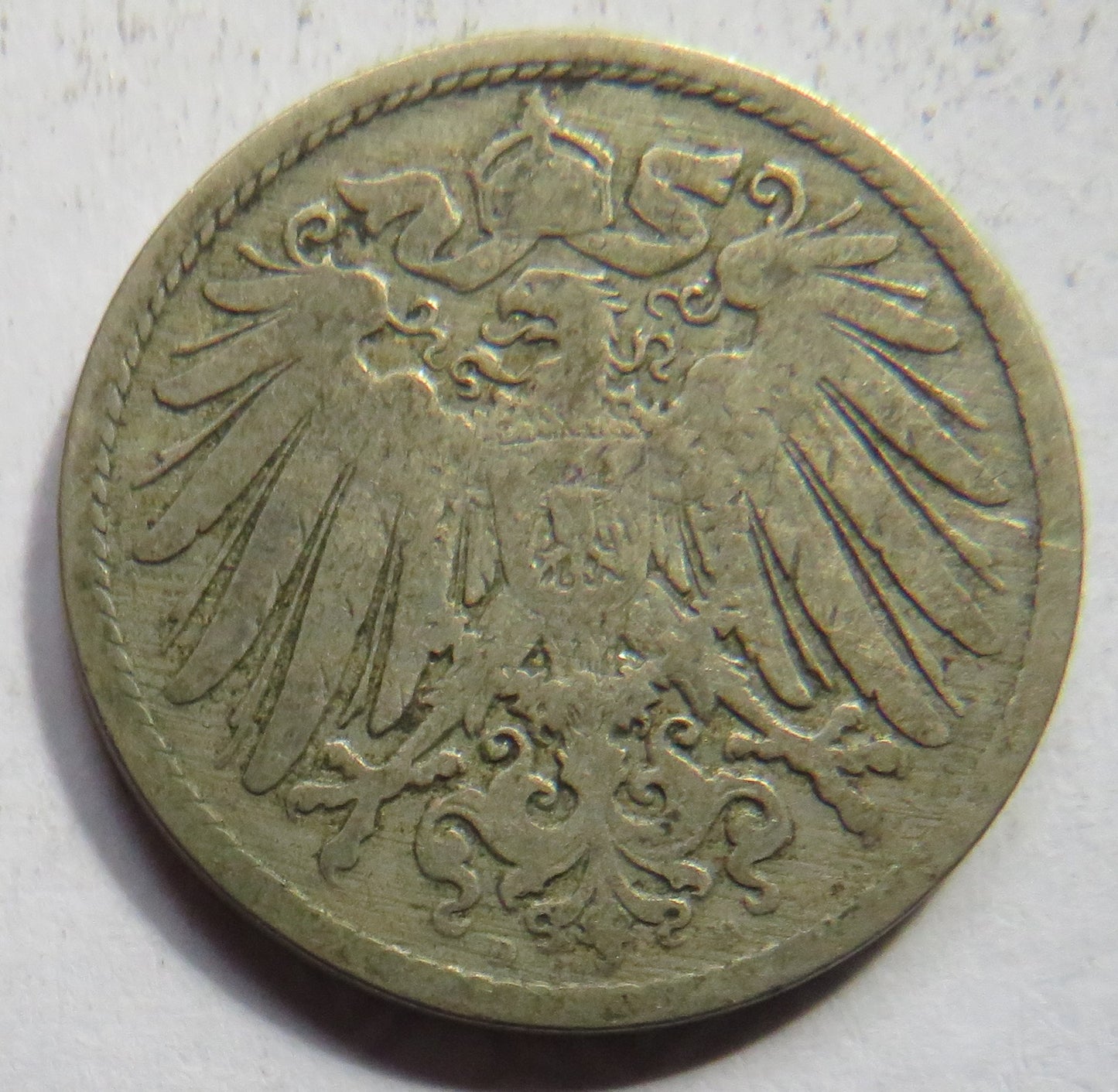 1892-D Germany 10 Pfennig Coin