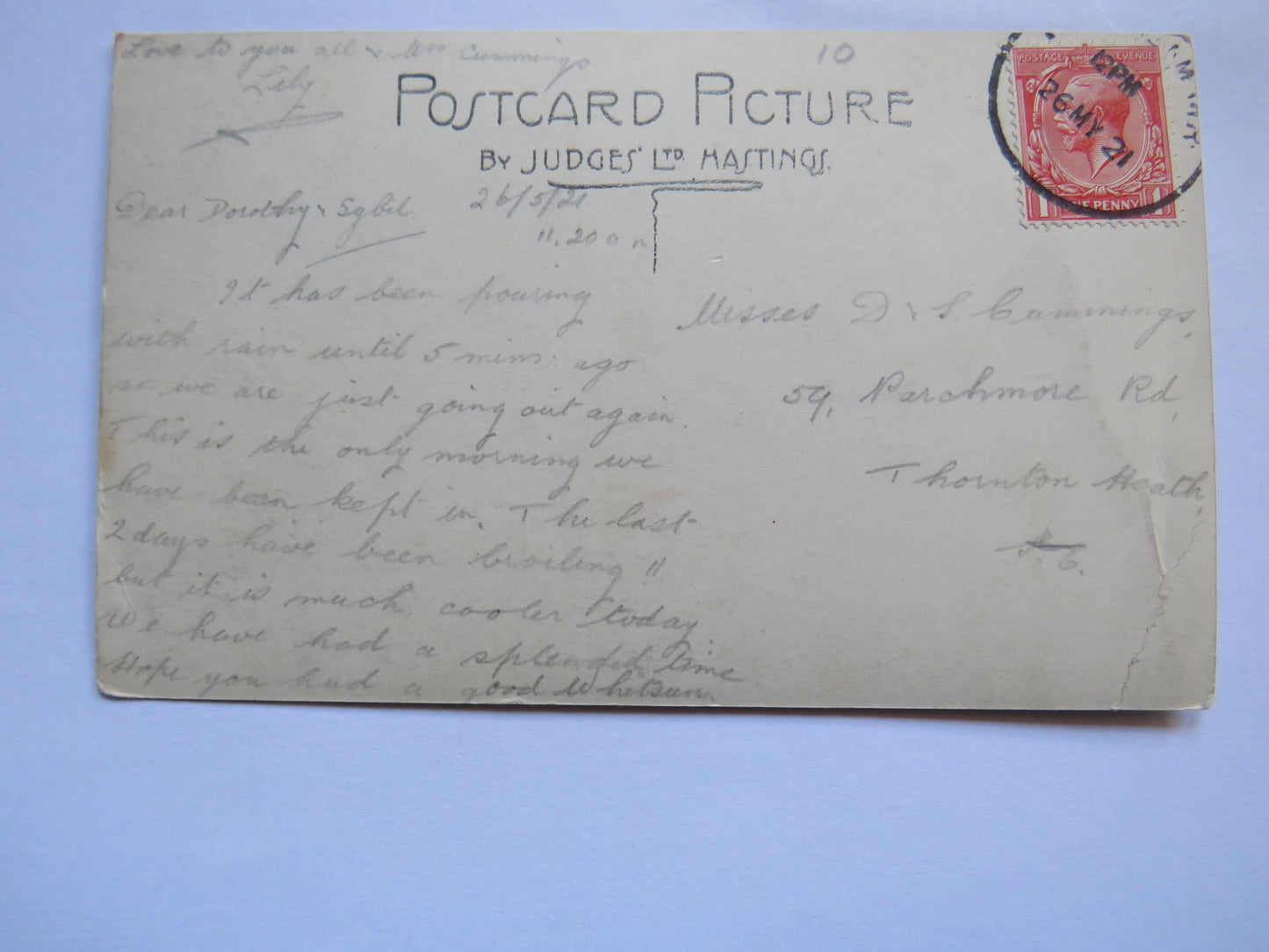Vintage Postcard of Conway from Deganwy - Judges, 1921