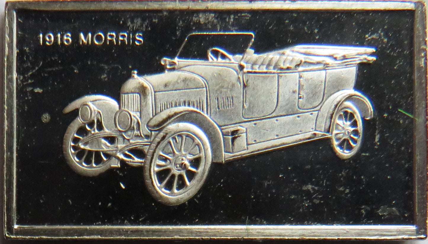 Small Sterling Silver Ingot Classic Cars 1916 Morris By John Pinches