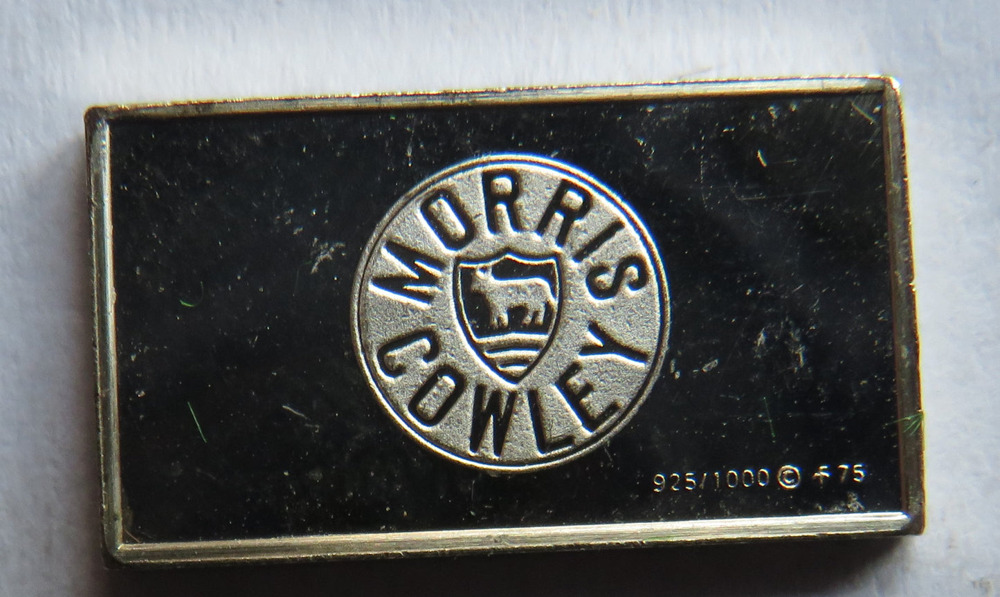 Small Sterling Silver Ingot Classic Cars 1916 Morris By John Pinches