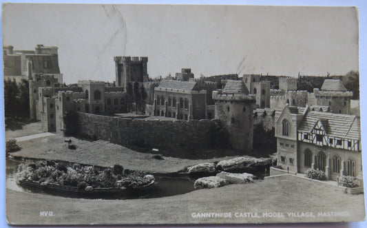 Vintage Postcard of Gannymede Castle, Model Village, Hastings