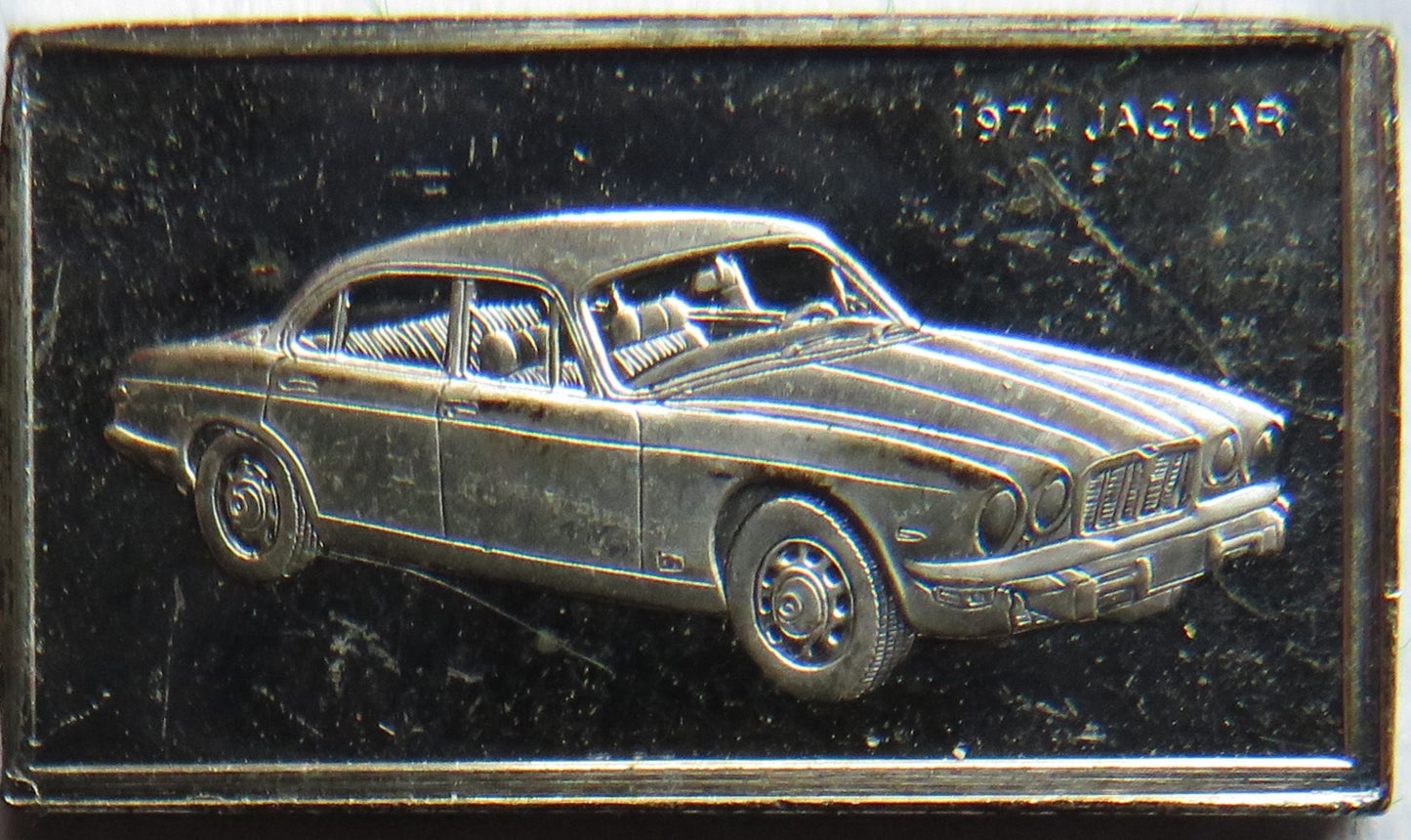 Small Sterling Silver Ingot Classic Cars 1974 Jaguar By John Pinches