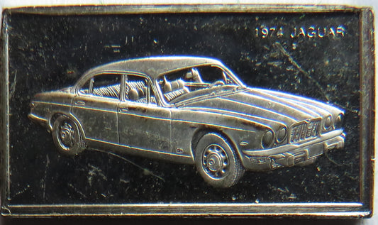 Small Sterling Silver Ingot Classic Cars 1974 Jaguar By John Pinches