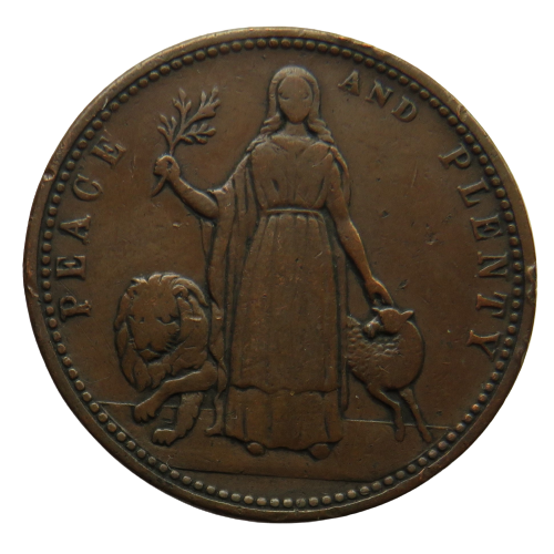 J.McFarlane Wholesale & Retail Grocer Melbourne One Penny Token