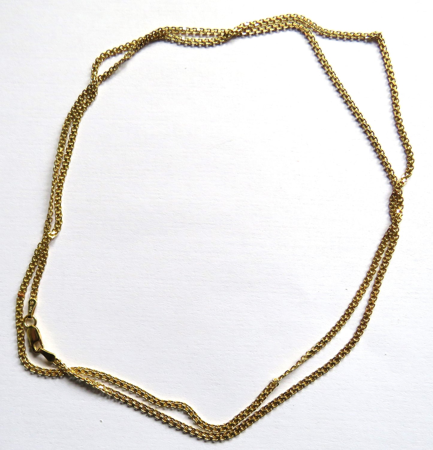 Good Quality Ladies Gold Plated Sterling Silver Long Necklace