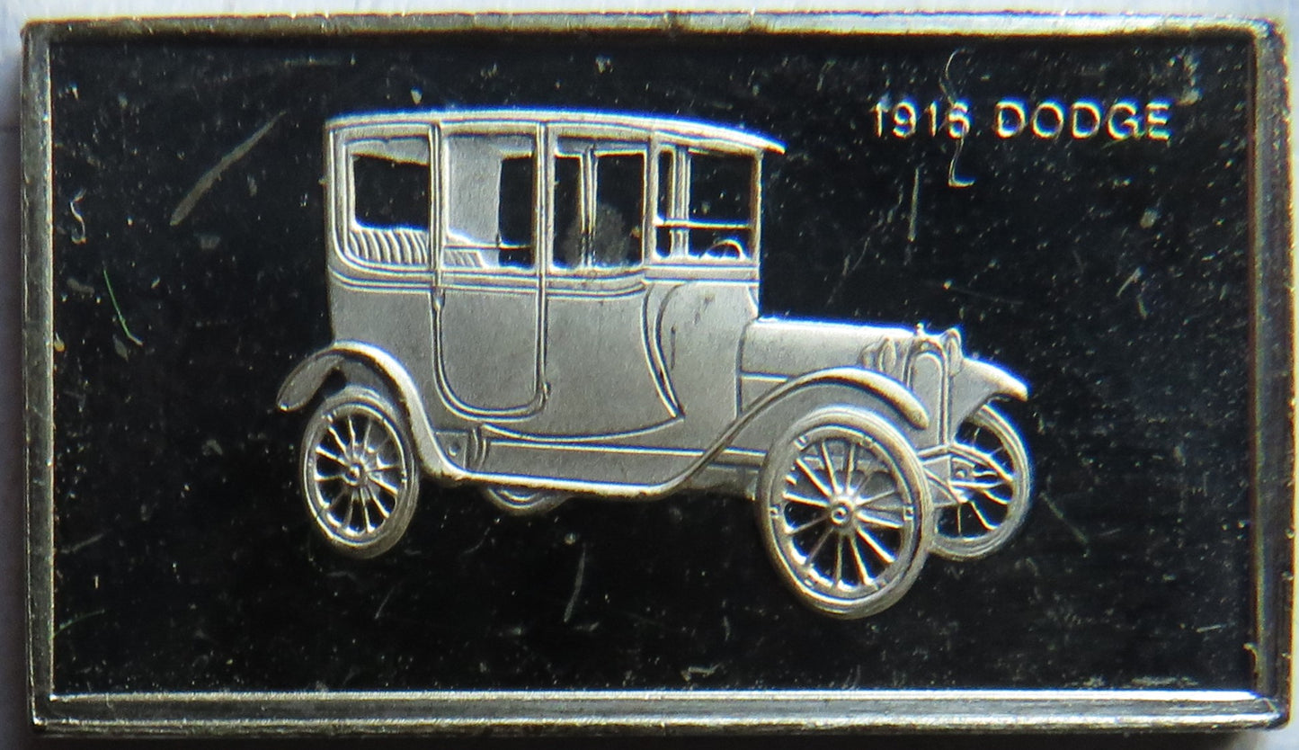 Small Sterling Silver Ingot Classic Cars 1916 Dodge By John Pinches