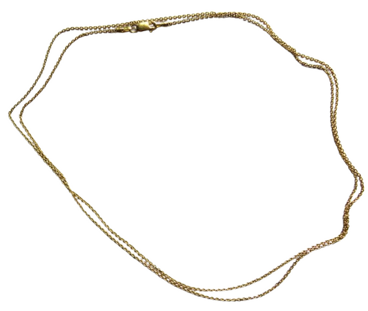 Ladies Gold Plated Sterling Silver Long Necklace