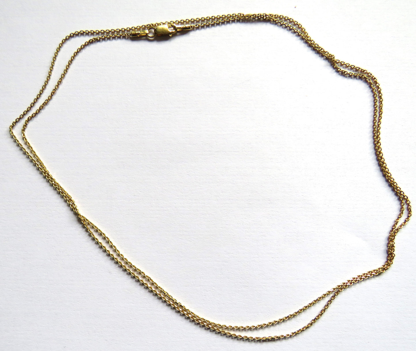 Ladies Gold Plated Sterling Silver Long Necklace