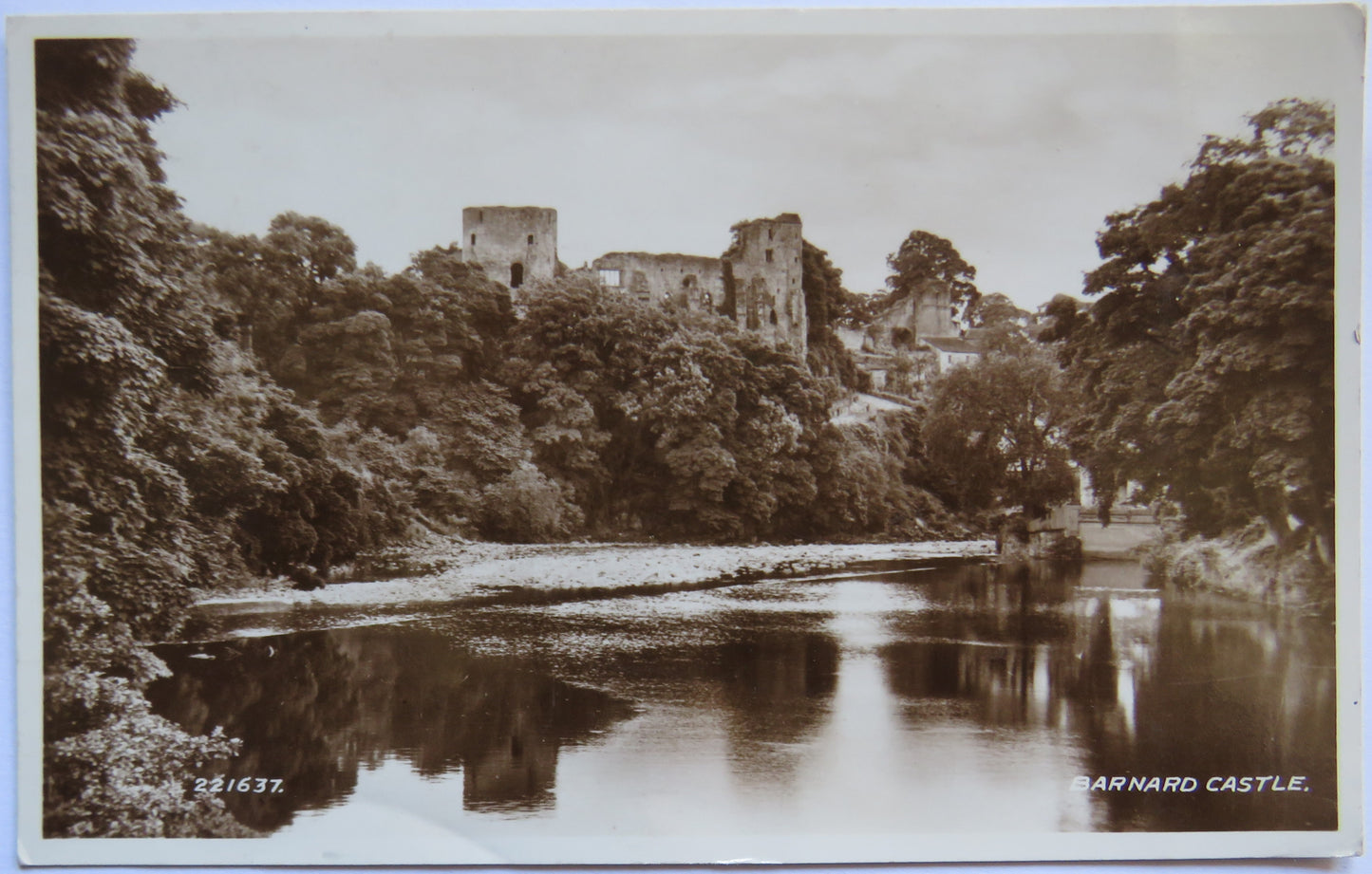 Vintage Postcard of Barnard Castle