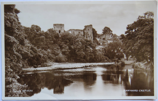 Vintage Postcard of Barnard Castle