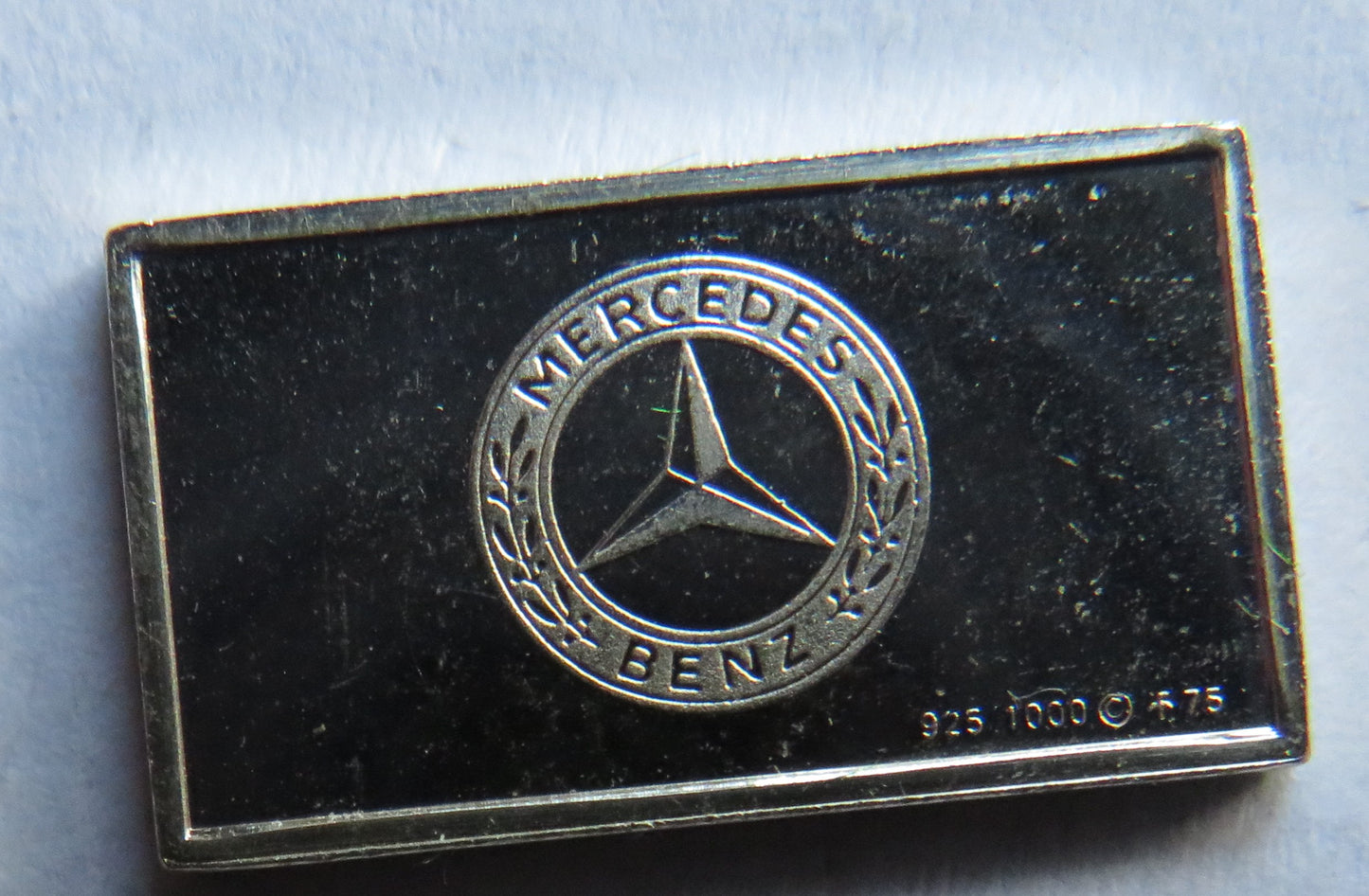 Small Sterling Silver Ingot Classic Cars 1937 Mercedes-Benz By John Pinches