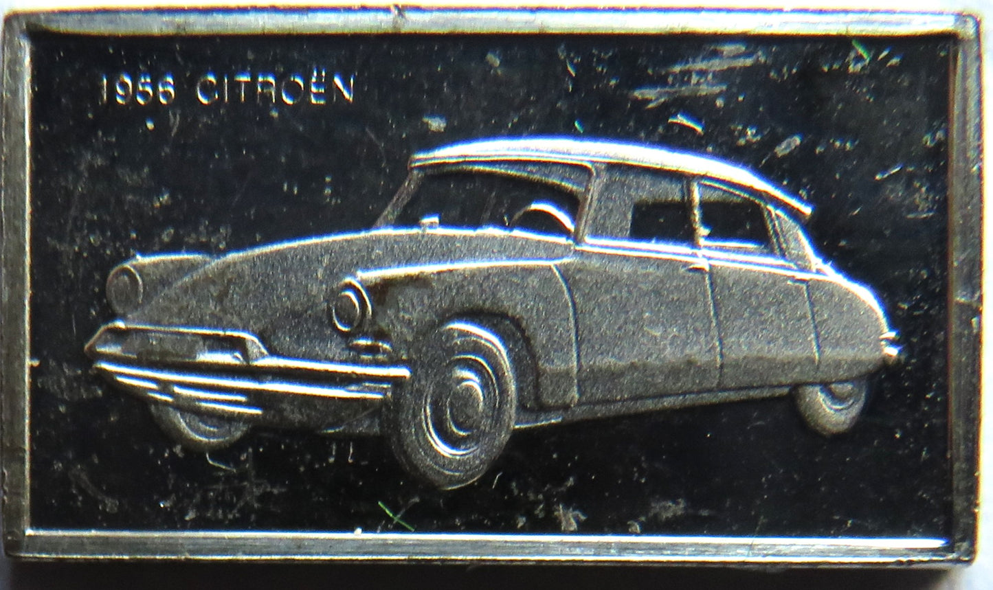Small Sterling Silver Ingot Classic Cars 1956 Citreon By John Pinches