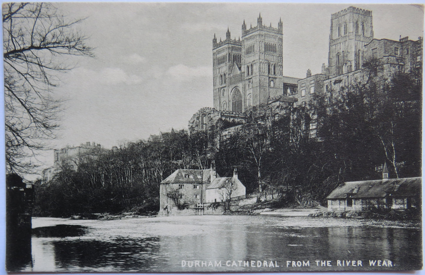 Vintage Postcard of Durham Cathedral from the River Wear