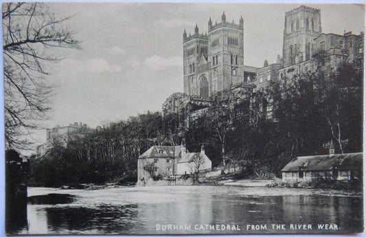 Vintage Postcard of Durham Cathedral from the River Wear