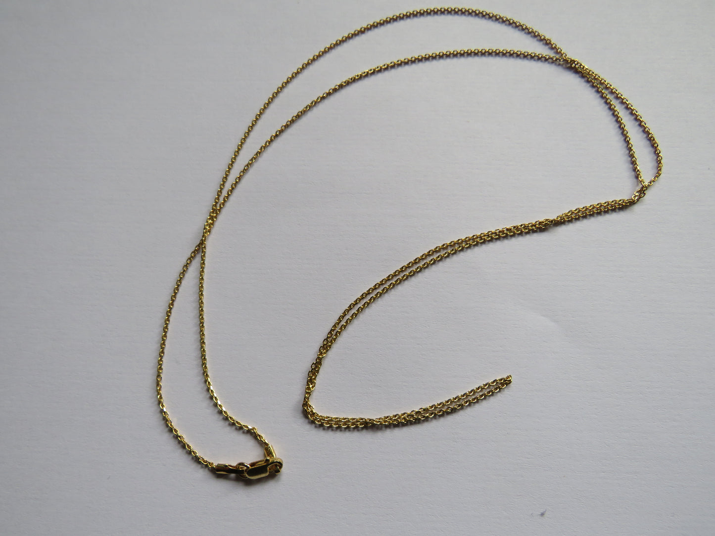 Ladies Gold Plated Sterling Silver Long Necklace