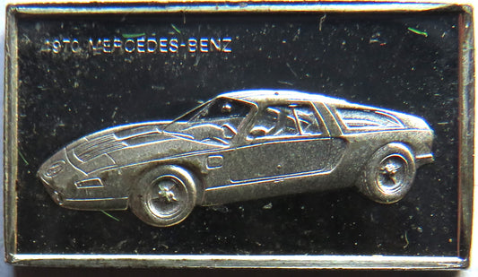 Small Sterling Silver Ingot Classic Cars 1970 Mercedes-Benz By John Pinches