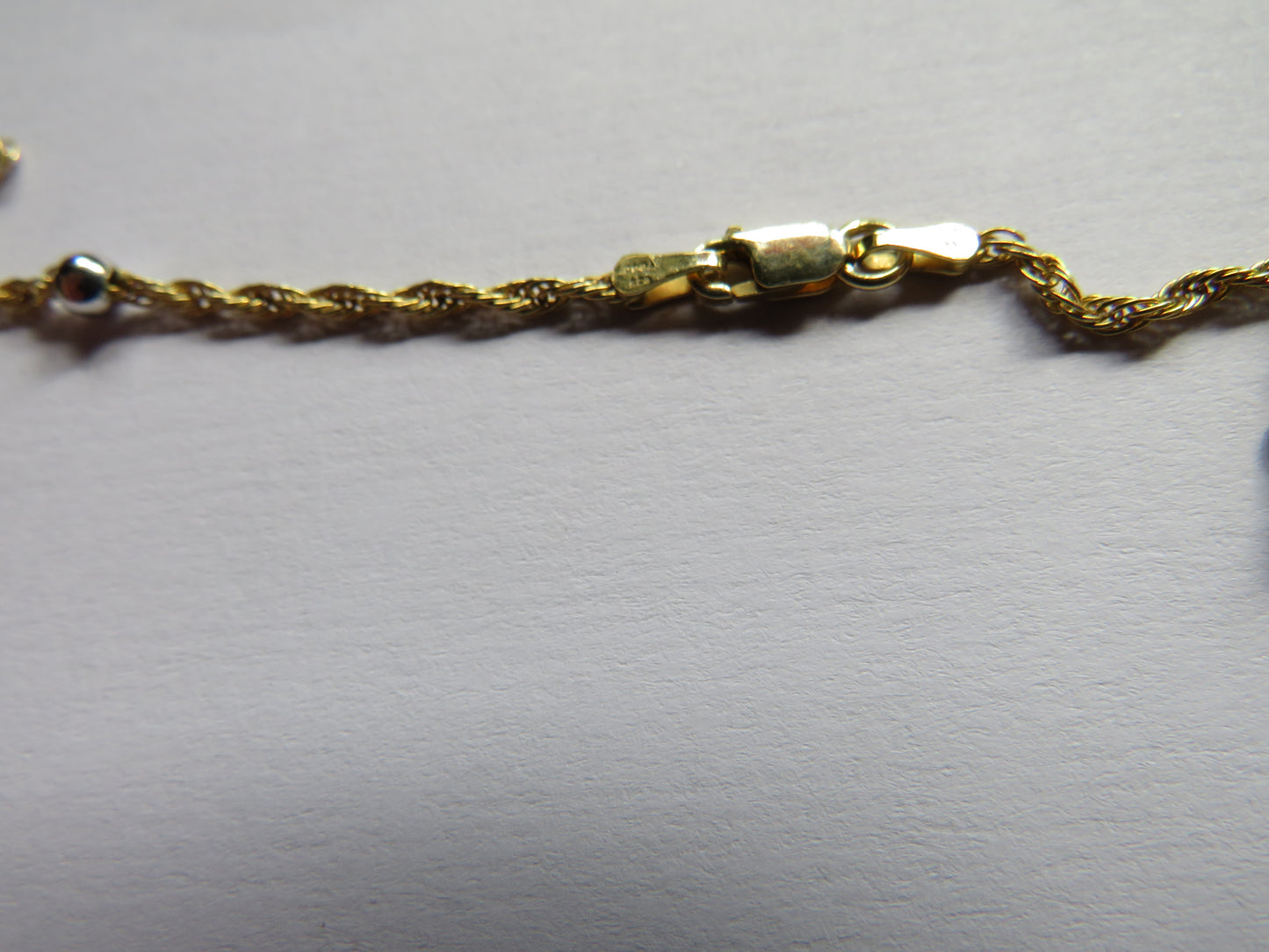 Stylish Ladies Long Gold Plated Sterling Silver Necklace By TGGC