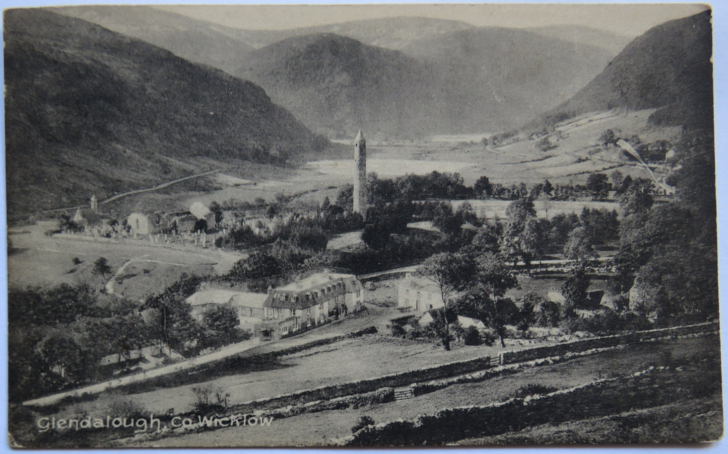 Vintage Postcard of Glendalough, Co. Wicklow