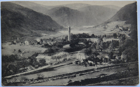 Vintage Postcard of Glendalough, Co. Wicklow