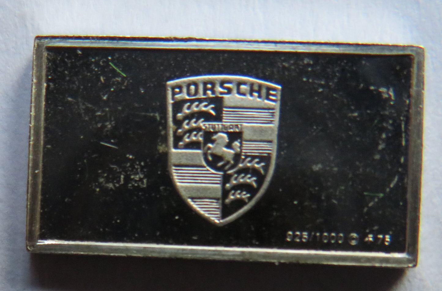 Small Sterling Silver Ingot Classic Cars 1953 Porsche By John Pinches