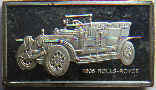 Small Sterling Silver Ingot Classic Cars 1906 Rolls-Royce By John Pinches