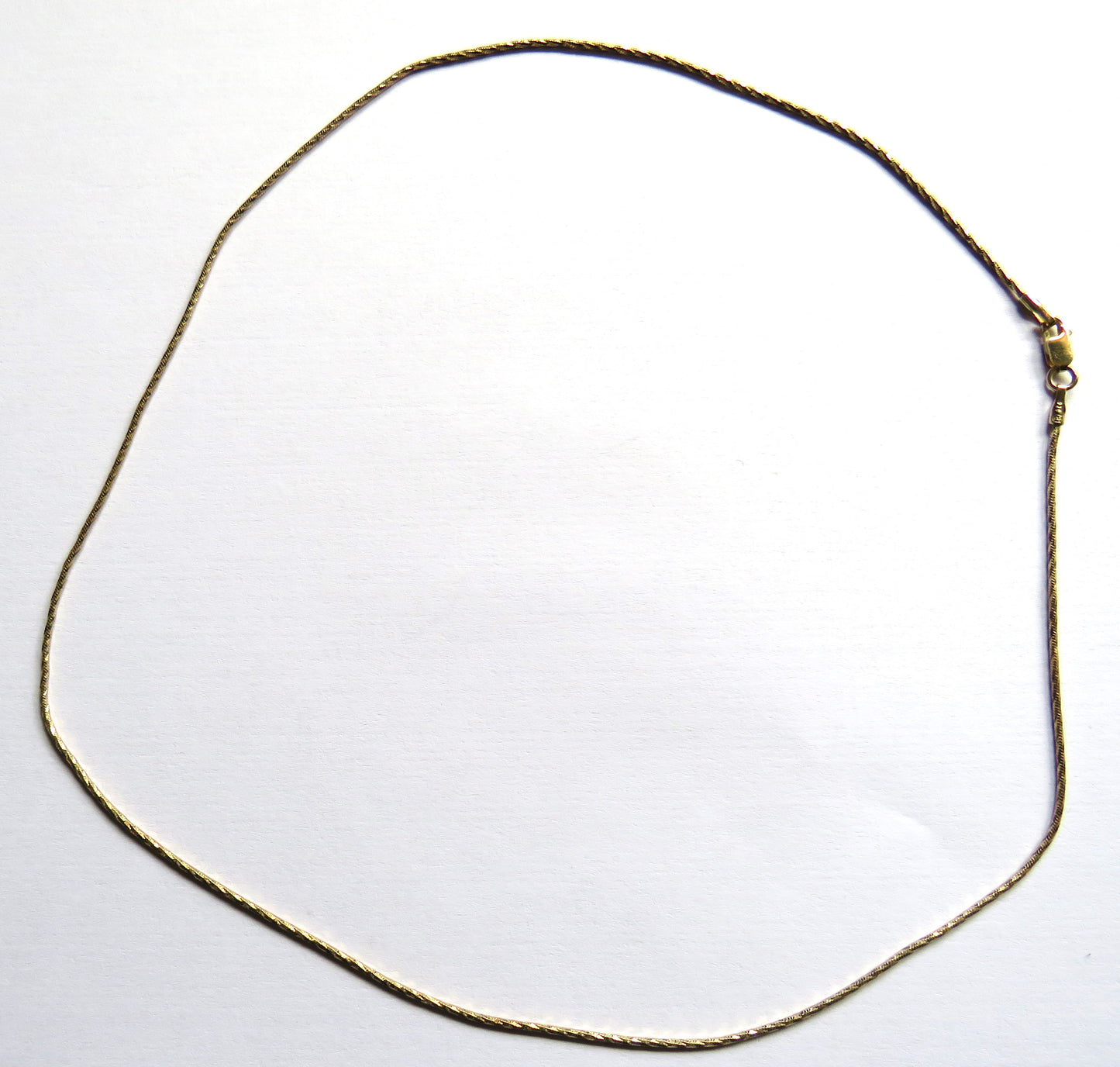 Ladies Gold Plated Sterling Silver Necklace