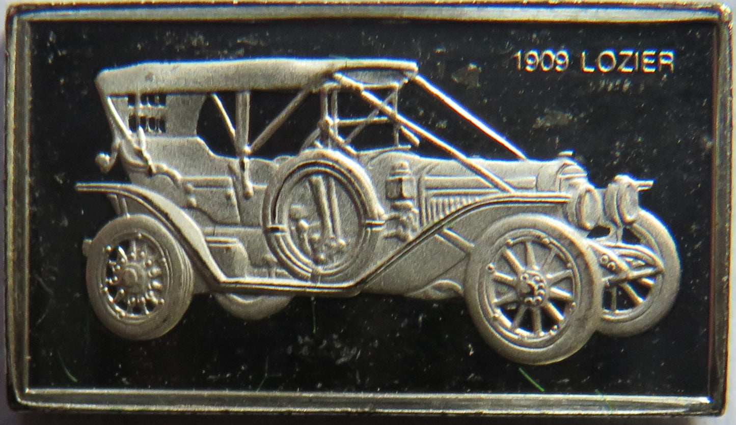 Small Sterling Silver Ingot Classic Cars 1909 Lozier By John Pinches