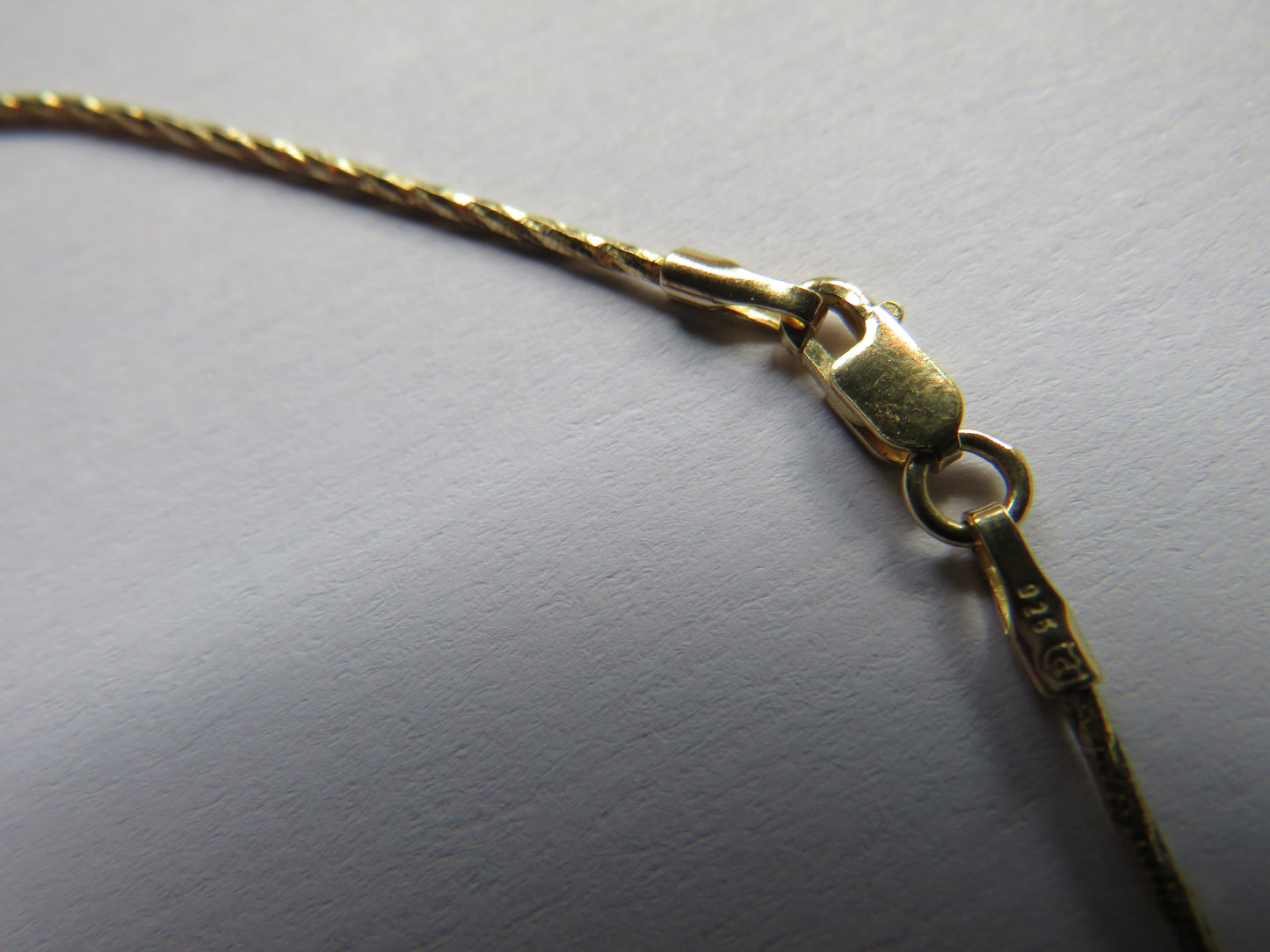 Ladies Gold Plated Sterling Silver Necklace