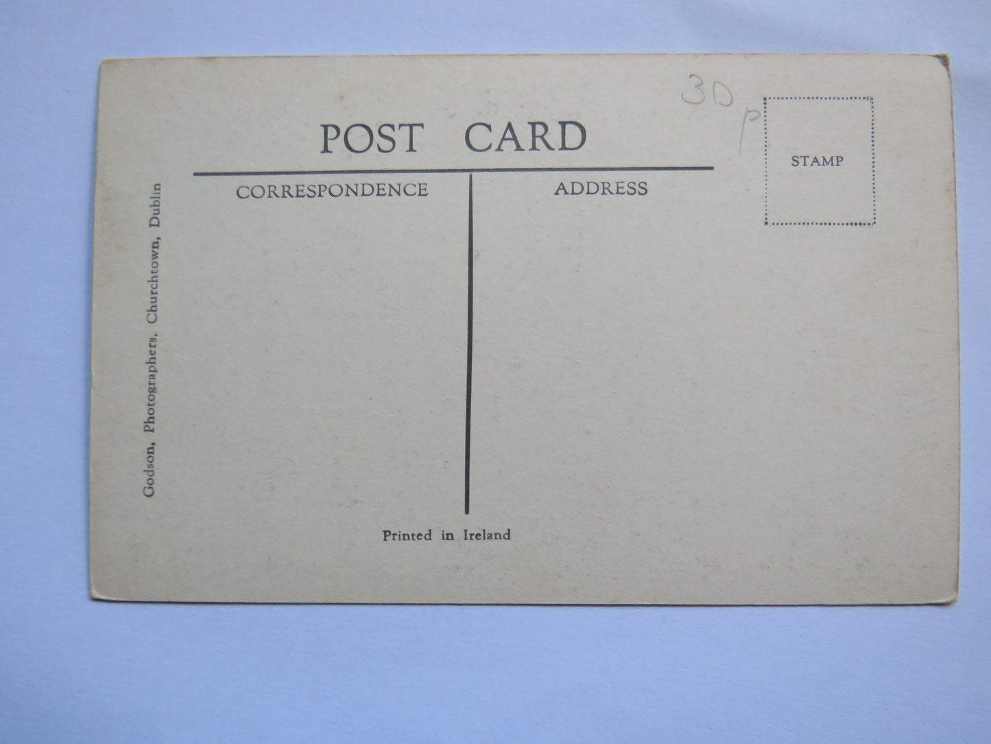 Vintage Postcard of The Interior St. Michan's Church, Dublin