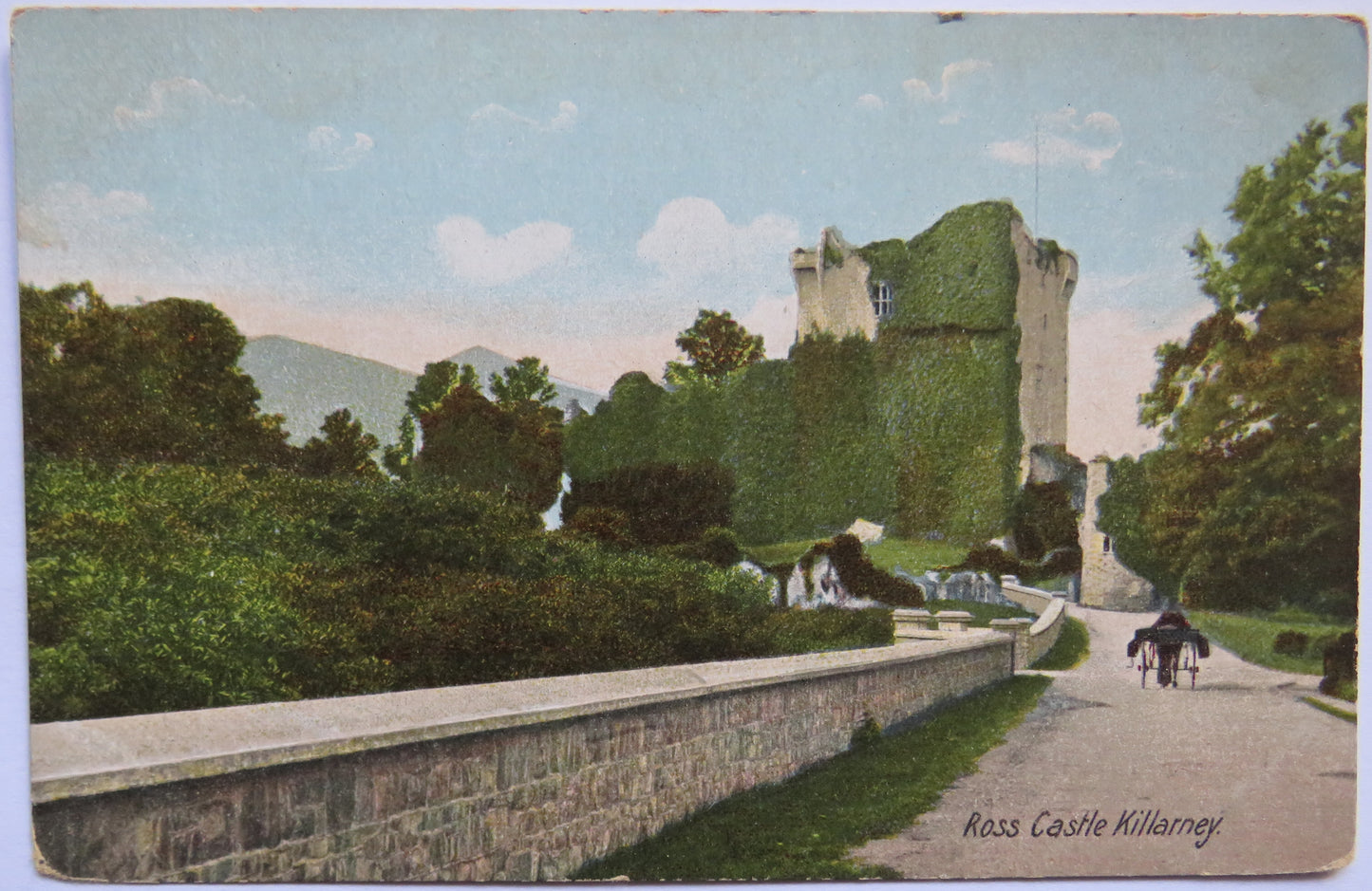 Vintage Postcard of Ross Castle Killarney
