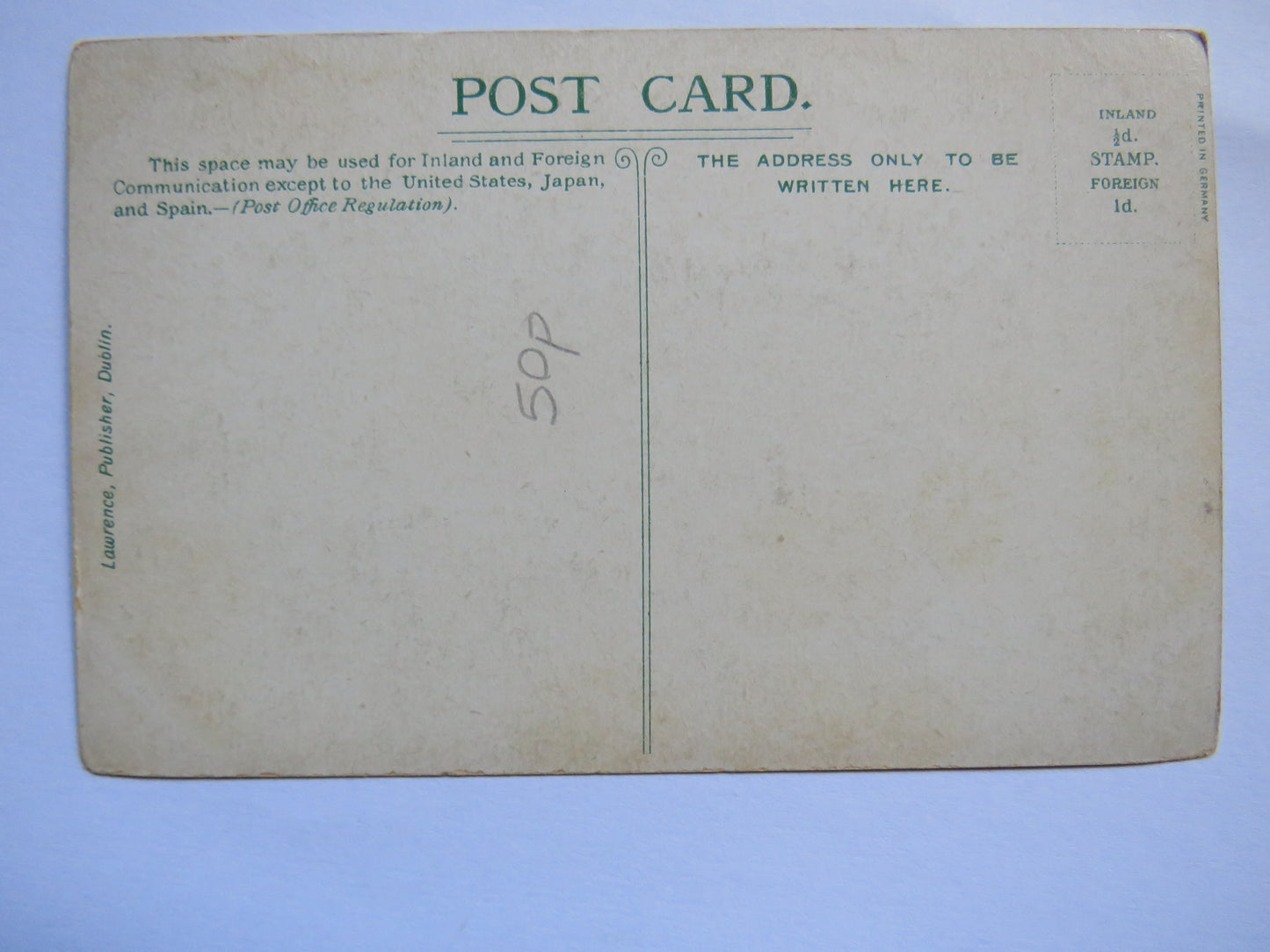 Vintage Postcard of Ross Castle Killarney