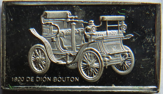 Small Sterling Silver Ingot Classic Cars 1900 De Dion Bouton By John Pinches