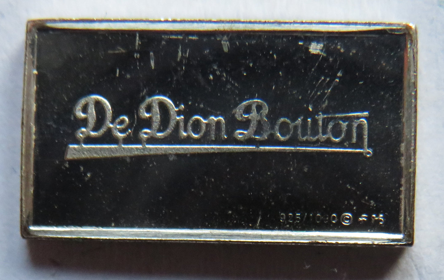 Small Sterling Silver Ingot Classic Cars 1900 De Dion Bouton By John Pinches