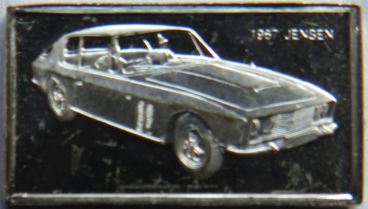 Small Sterling Silver Ingot Classic Cars 1967 Jensen By John Pinches