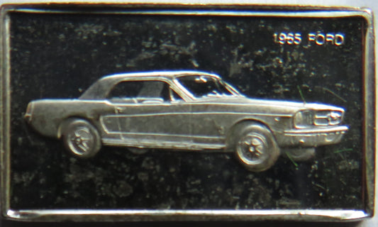 Small Sterling Silver Ingot Classic Cars 1965 Ford By John Pinches