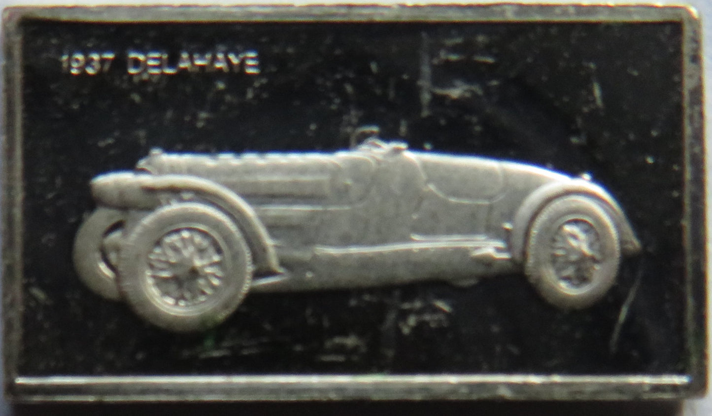 Small Sterling Silver Ingot Classic Cars 1937 Delahaye By John Pinches