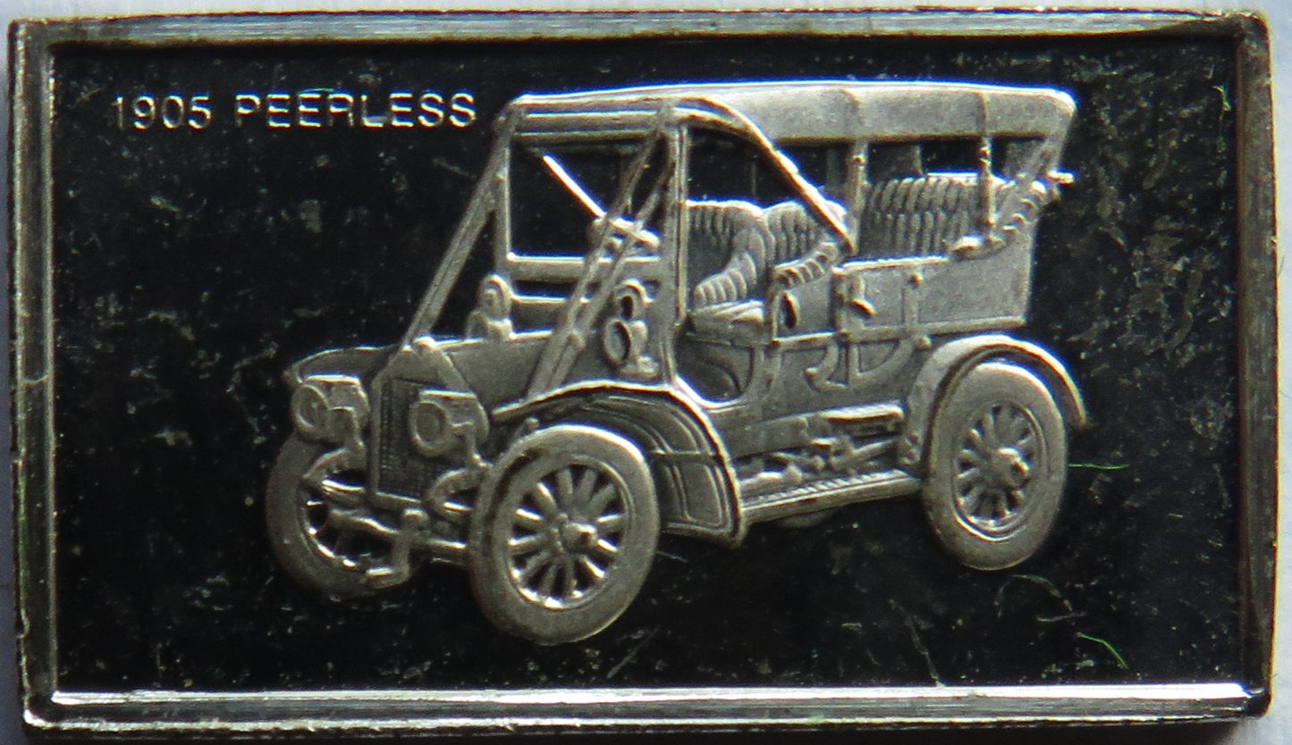 Small Sterling Silver Ingot Classic Cars 1905 Peerless By John Pinches