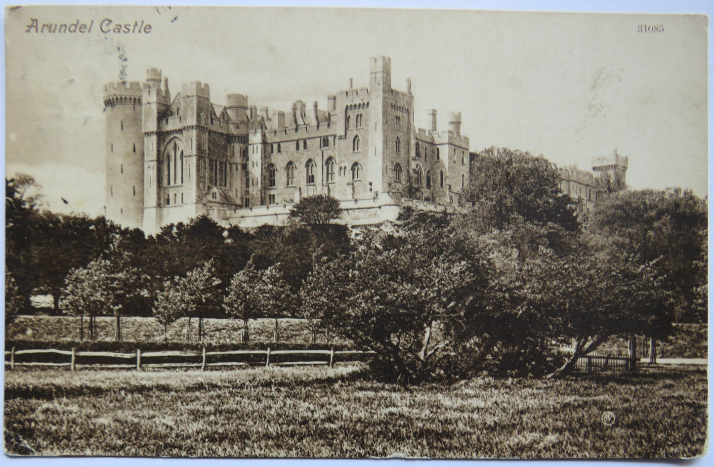 Vintage Postcard of Arundel Castle, 1909