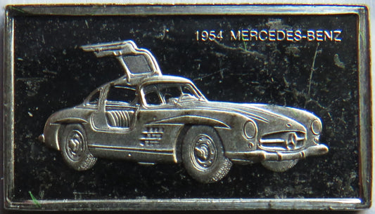 Small Sterling Silver Ingot Classic Cars 1954 Mercedes-Benz By John Pinches
