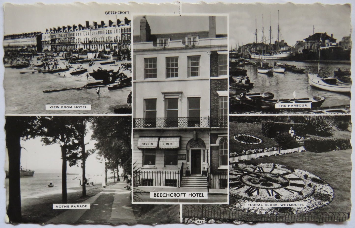 Vintage Multivew Postcard of Beechcroft Hotel, Weymouth