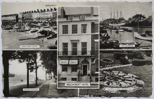 Vintage Multivew Postcard of Beechcroft Hotel, Weymouth
