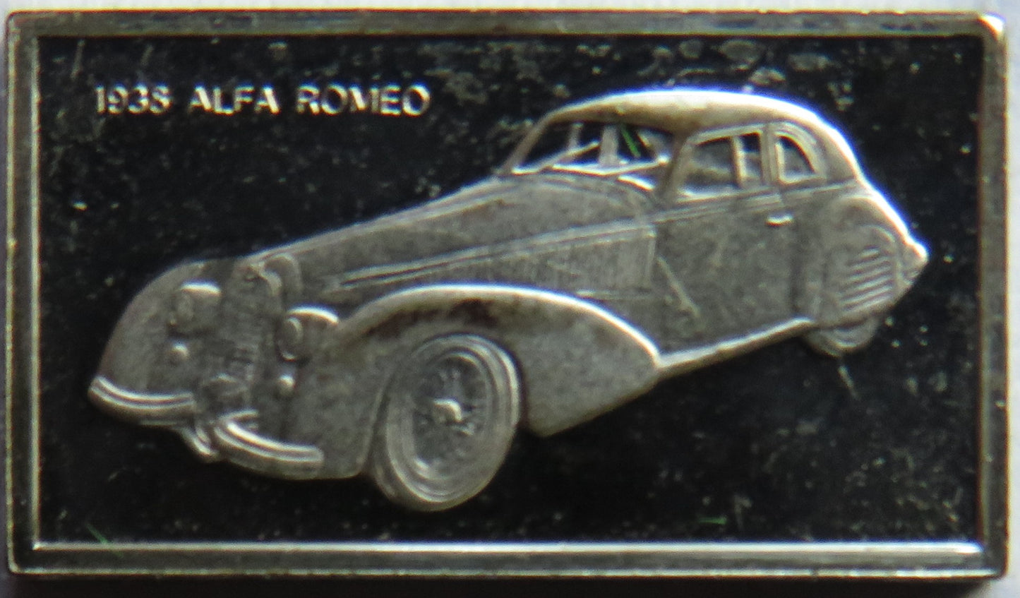 Small Sterling Silver Ingot Classic Cars 1935 Alfa Romeo By John Pinches