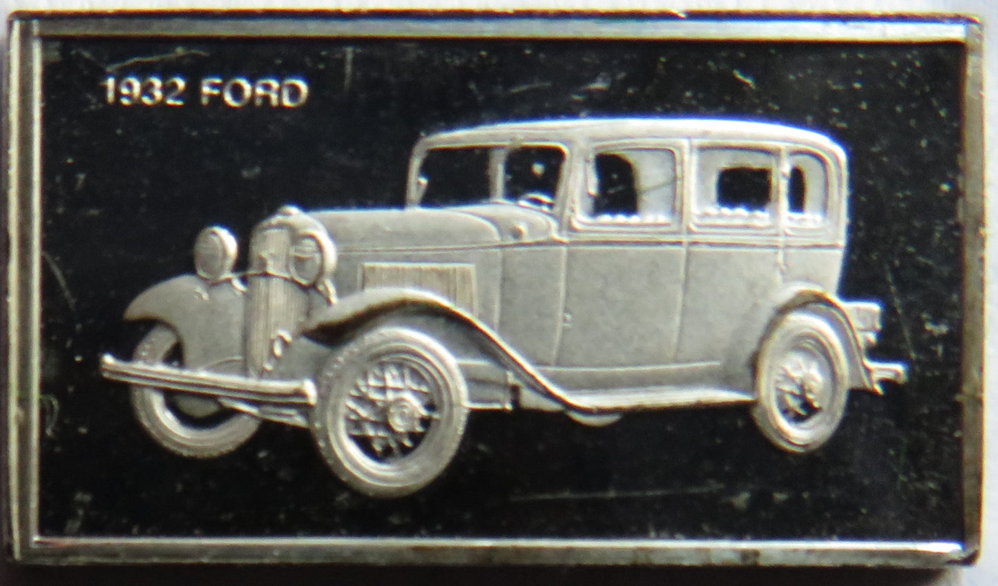 Small Sterling Silver Ingot Classic Cars 1932 Ford By John Pinches